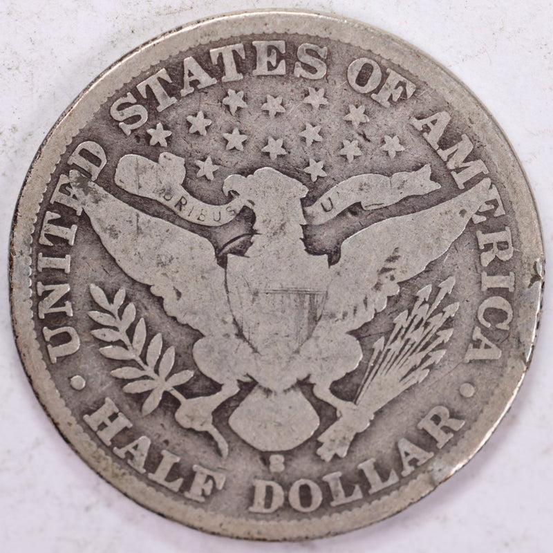 1902-S Barber Half Dollar, Good Circulated Coin, Store