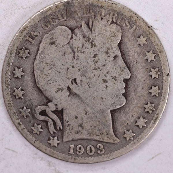 1903-O Barber Half Dollar, Good Circulated Coin, Store #H903O01