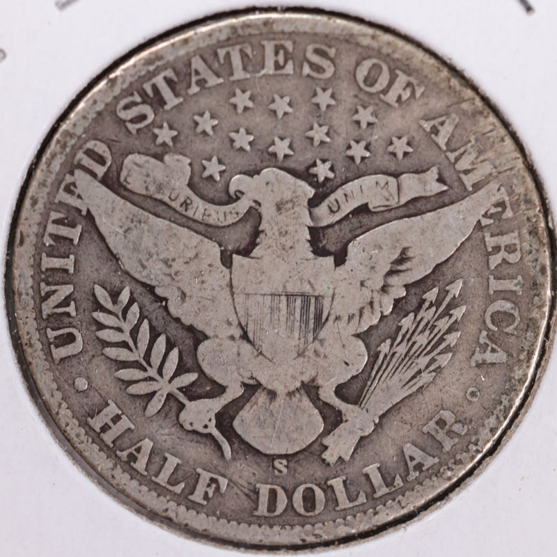 1906-S Barber Half Dollar, Very Good Circulated Coin, Store