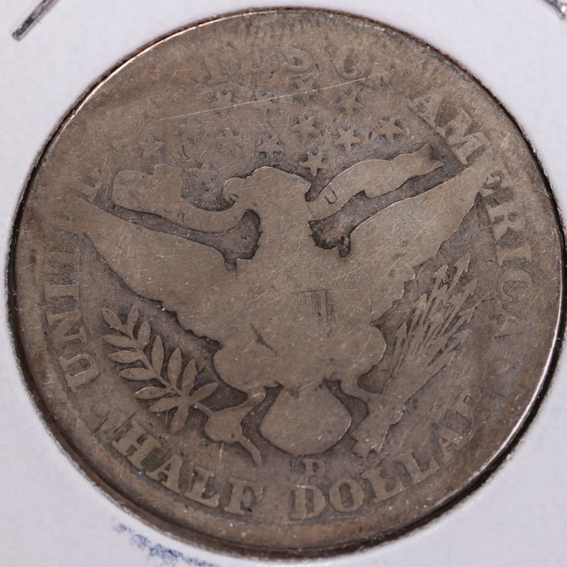 1907-D Barber Half Dollar, Good Circulated Coin, Store