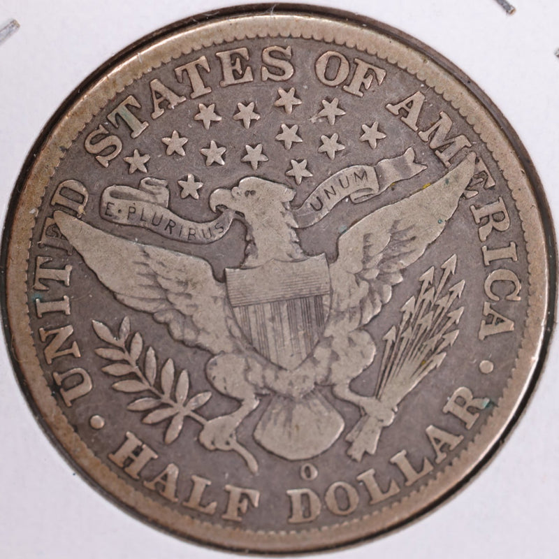 1908-O Barber Half Dollar, Fine Circulated Coin, Store