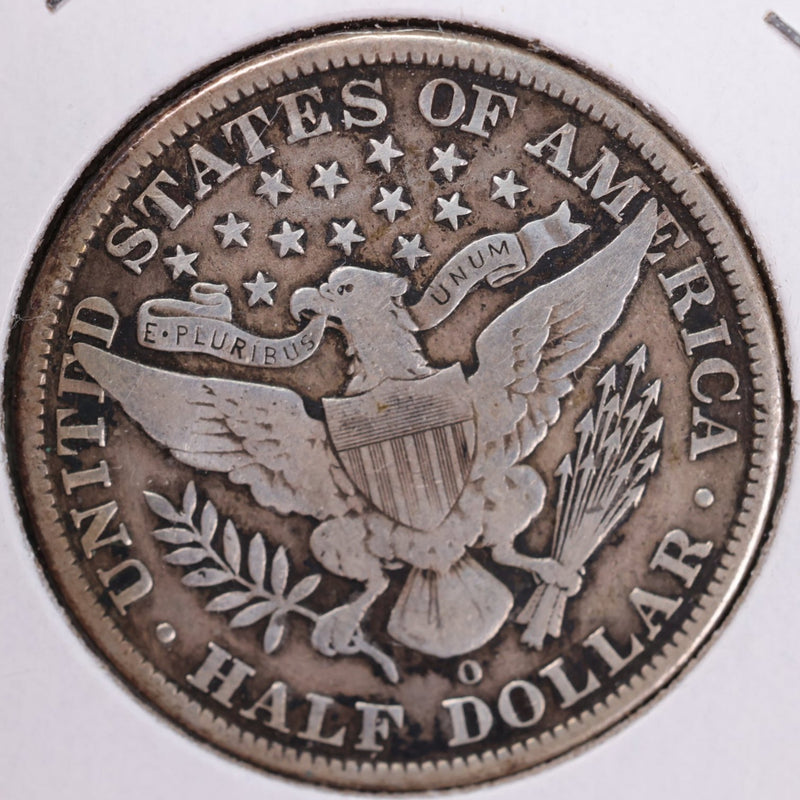 1908-O Barber Half Dollar, Fine Circulated Coin, Store