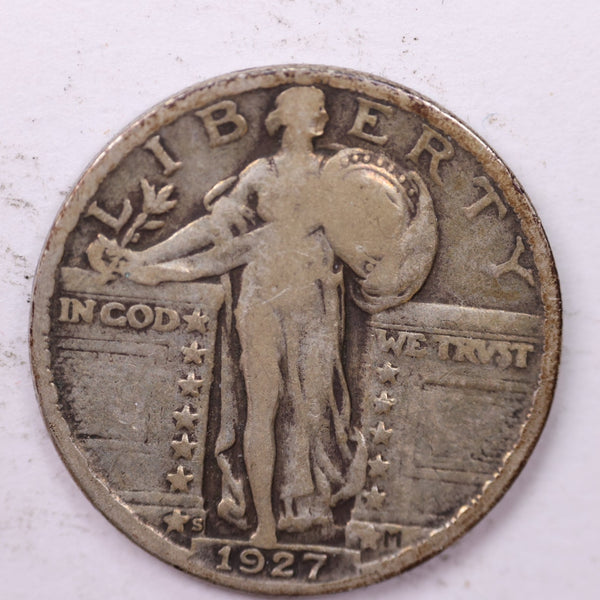 1927-S Standing Liberty Silver Quarter, Affordable Collectible Coins. Sale #0353439