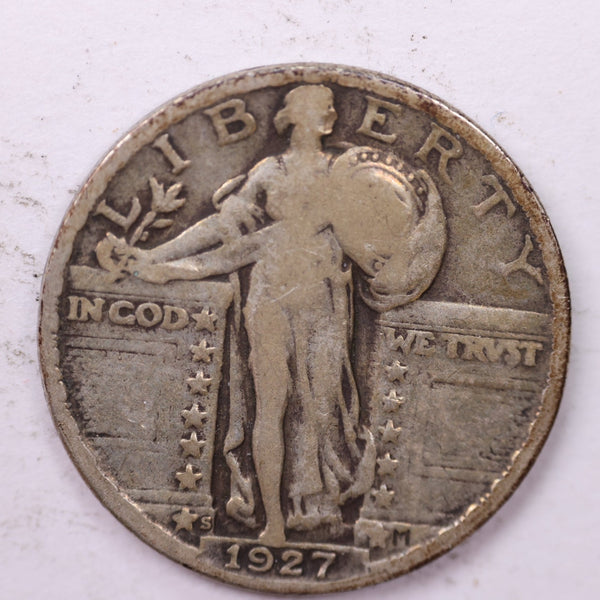 1927-S Standing Liberty Silver Quarter, Affordable Collectible Coins. Sale #0353440