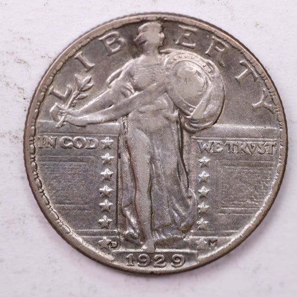 1929-D Standing Liberty Silver Quarter, Affordable Collectible Coins. Sale #0353448