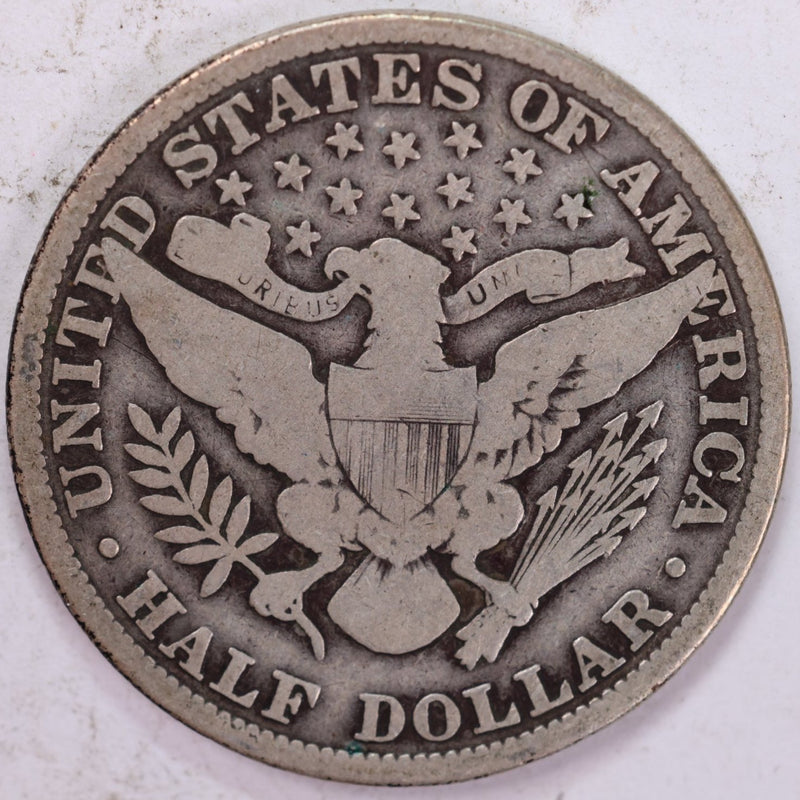 1909 Barber Half Dollar, Very Good, Circulated Coin, Store