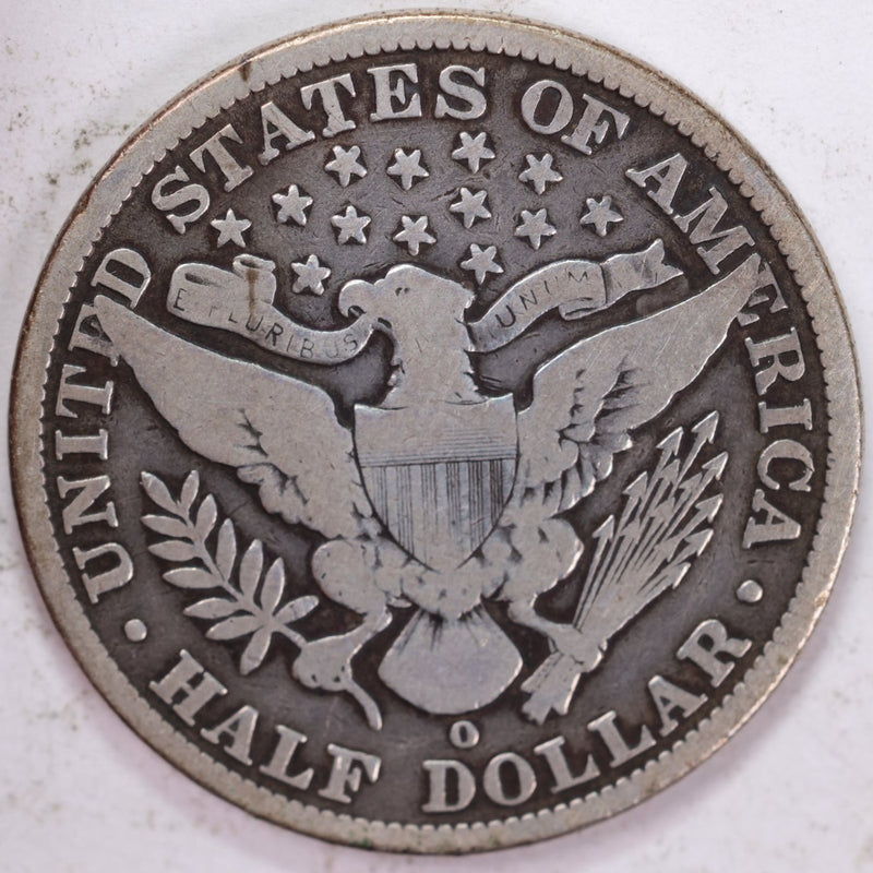 1909-O Barber Half Dollar, Very Good, Circulated Coin, Store