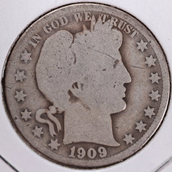 1909-O Barber Half Dollar, Good, Circulated Coin, Store #H909O03