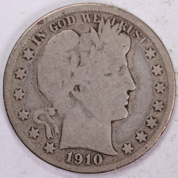 1910-S Barber Half Dollar, Good, Circulated Coin, Store #H910S05