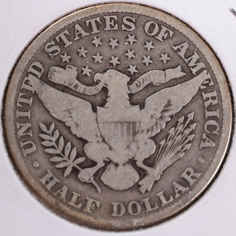 1911 Barber Half Dollar, Very Good, Circulated Coin, Store