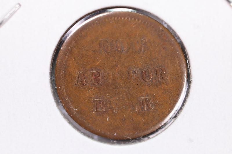 1861-64 Civil War Tokens., Civil War Era Coin., Circulated., Store