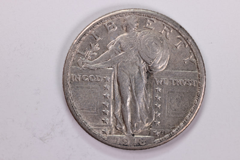 1918-S Standing Liberty Quarter., About Uncirculated Coin., Store Sale