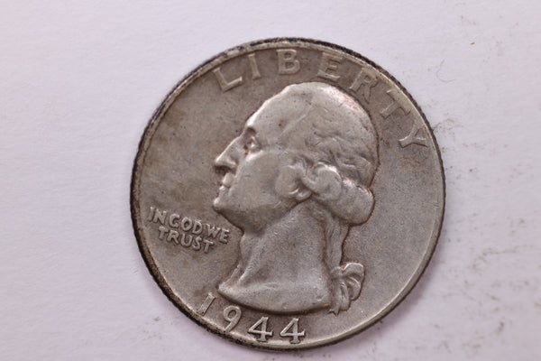 1944 Washington Silver Quarter, Affordable Circulated Collectible Coin. Sale #0353527