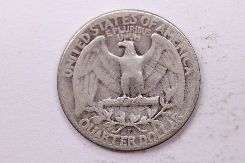 1945-D Washington Silver Quarter, Affordable Circulated Collectible Coin. Sale