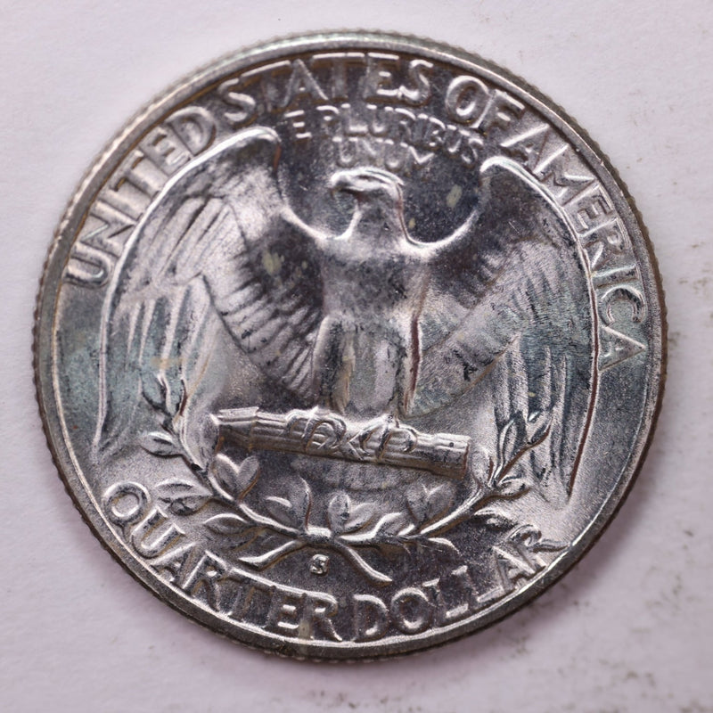 1945-S Washington Silver Quarter, Affordable Uncirculated Collectible Coin. Sale