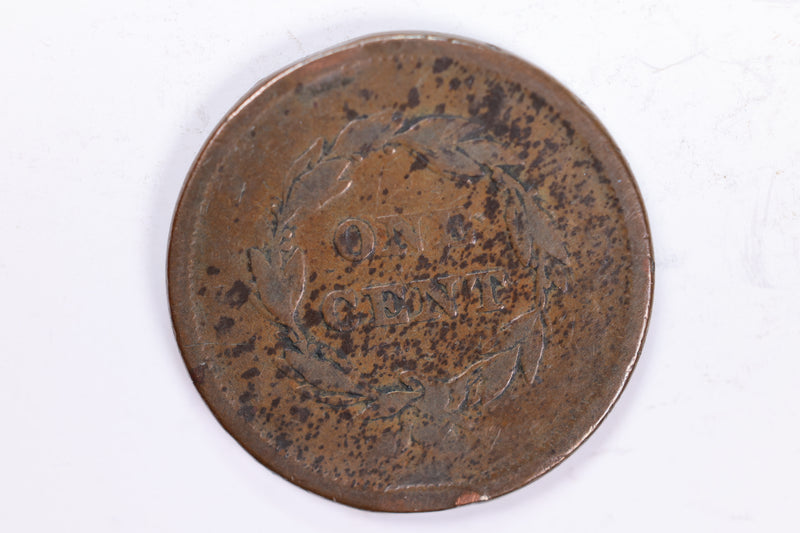 1839 Large Cent., Very Good Circulated Coin., Store Sale