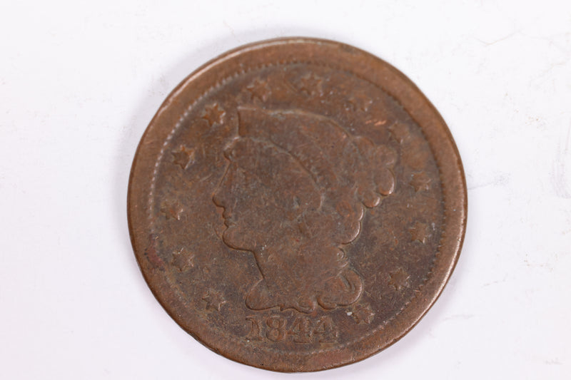 1844/81 Large Cent., Very Good Circulated Coin., Store Sale