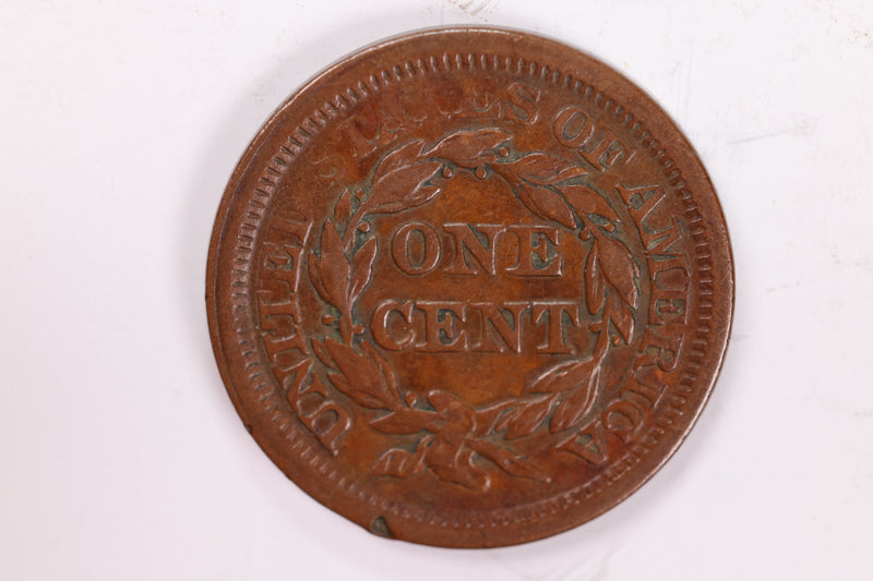 1853 Large Cent., Very Fine Circulated Coin., Store Sale