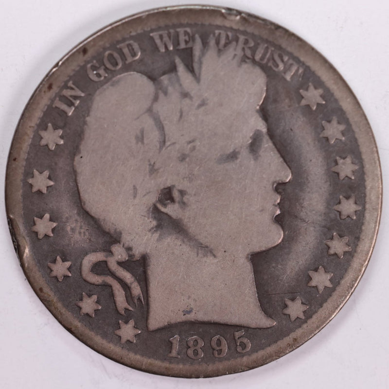 1895-O Barber Half Dollar, Good Circulated Coin, Store