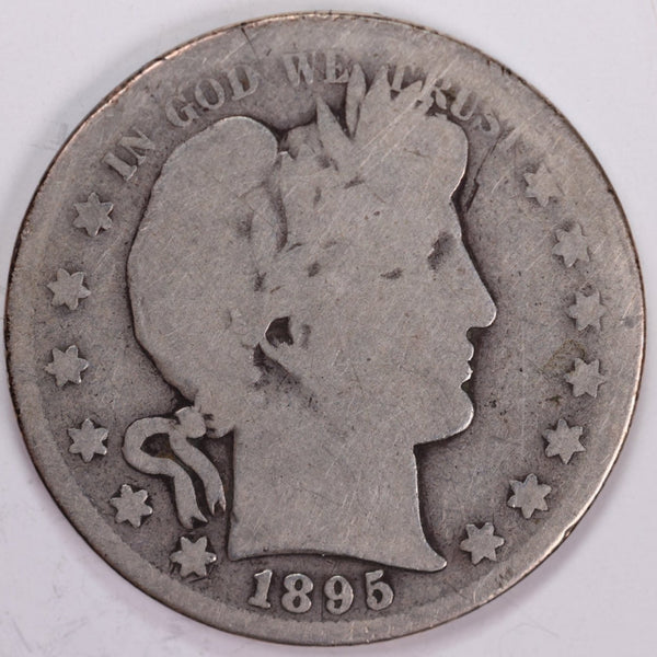 1895-S Barber Half Dollar, Fine Circulated Coin, Store #H895S02