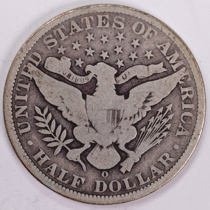 1900-O Barber Half Dollar, Very Good Circulated Coin, Store