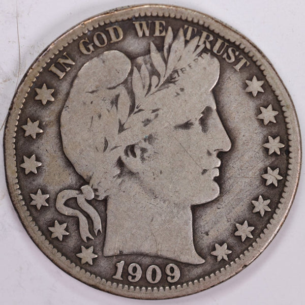 1909-O Barber Half Dollar, Fine Circulated Coin, Store #H909O06