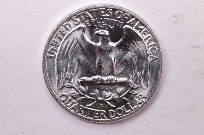 1953-D Washington Silver Quarter, Affordable Uncirculated Collectible Coin. Sale