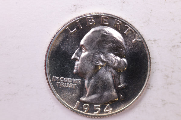 1954 Proof Washington Silver Quarter, Affordable Uncirculated Collectible Coin. Sale #0353591