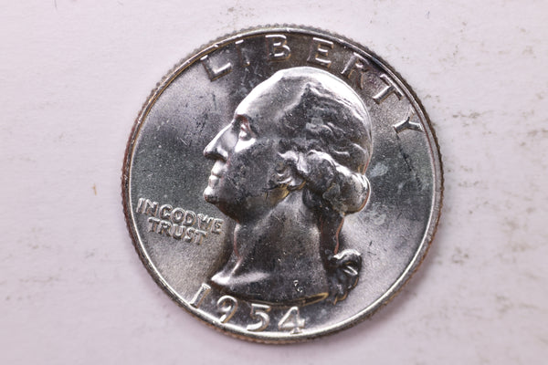 1954 Washington Silver Quarter, Affordable Uncirculated Collectible Coin. Sale #0353592