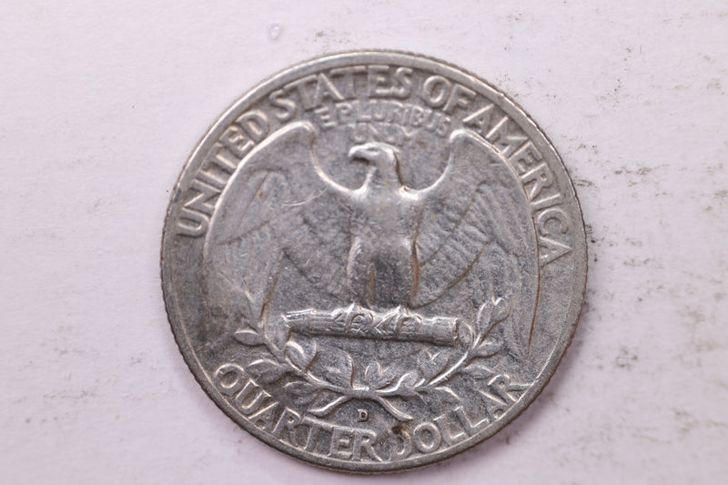 1954-D Washington Silver Quarter, Affordable Circulated Collectible Coin. Sale