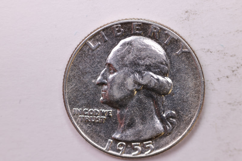 1955 Washington Silver Quarter, Affordable Uncirculated Collectible Coin. Sale