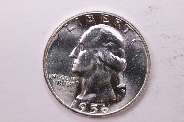 1956 Washington Silver Quarter, Affordable Uncirculated Collectible Coin. Sale #0353604