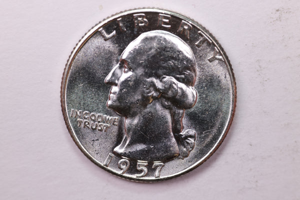 1957 Washington Silver Quarter, Affordable Uncirculated Collectible Coin. Sale #0353615