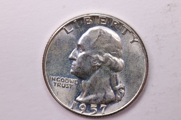 1957 Washington Silver Quarter, Affordable Uncirculated Collectible Coin. Sale #0353616