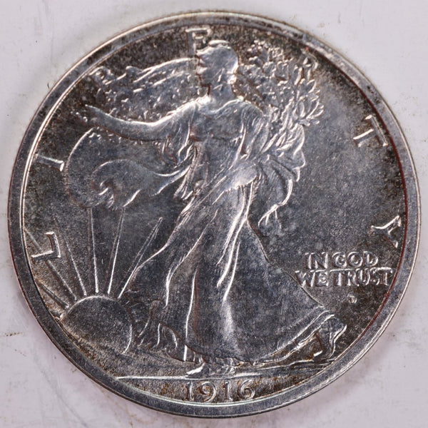 1916-D Walking Liberty Half Dollar, Mint State Coin, Store #H916D02