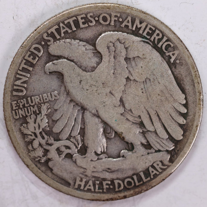 1918 Walking Liberty Half Dollar, Fine Circulated Coin, Store