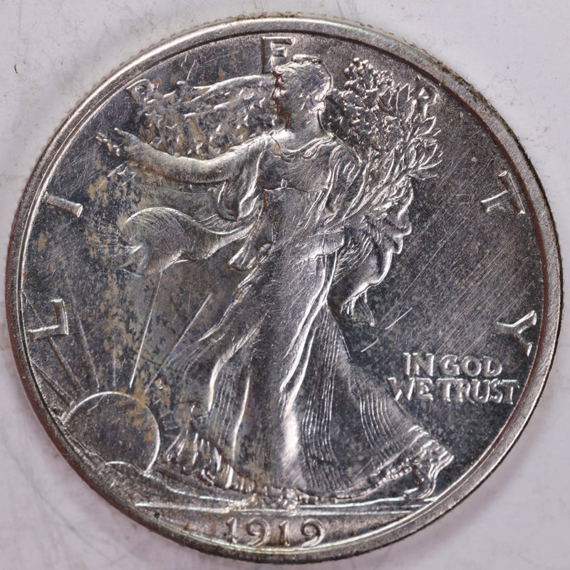 1919-S Walking Liberty Half Dollar, About Uncirculated Coin, Store