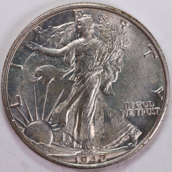 1942-D Walking Liberty Half Dollar, Mint State Coin, Store #H942D02