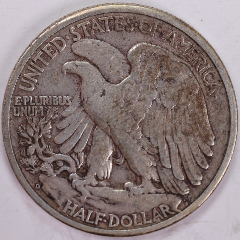 1943-D Walking Liberty Half Dollar, Extra Fine Circulated Coin, Store