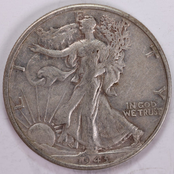 1943-S Walking Liberty Half Dollar, Extra Fine Circulated Coin, Store #H943S02