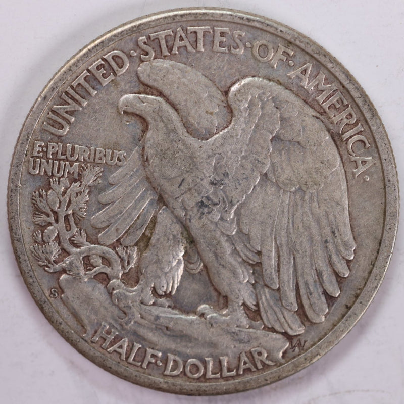 1943-S Walking Liberty Half Dollar, Extra Fine Circulated Coin, Store