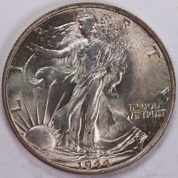 1944 Walking Liberty Half Dollar, Mint State+ Coin, Store #H944.02