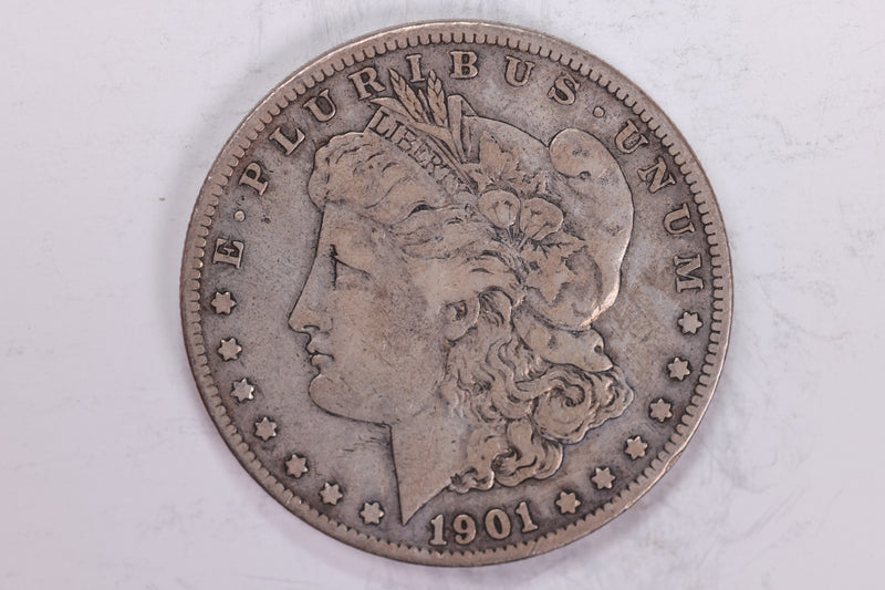 1901-S Morgan Silver Dollar., Very Fine, Circulated Coin., Store