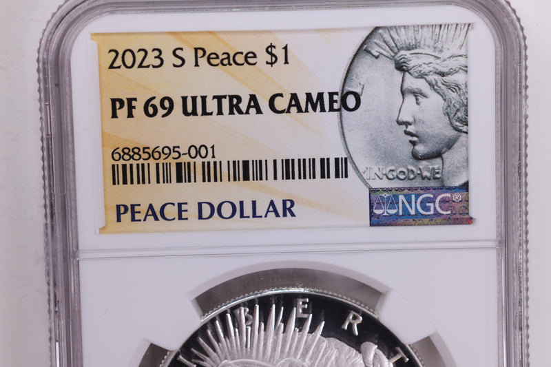 2023-S Peace Silver Dollar., NGC PF-69., Store