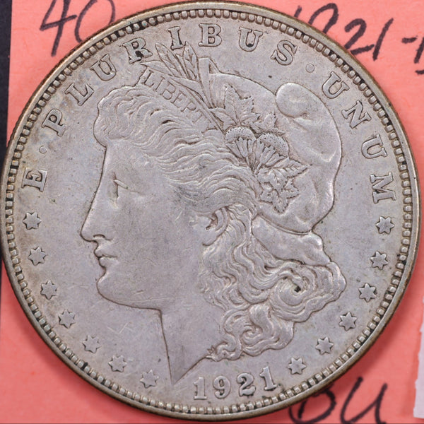 1921-D Morgan Silver Dollar, Very Fine Circulated Coin, Store #DR0120