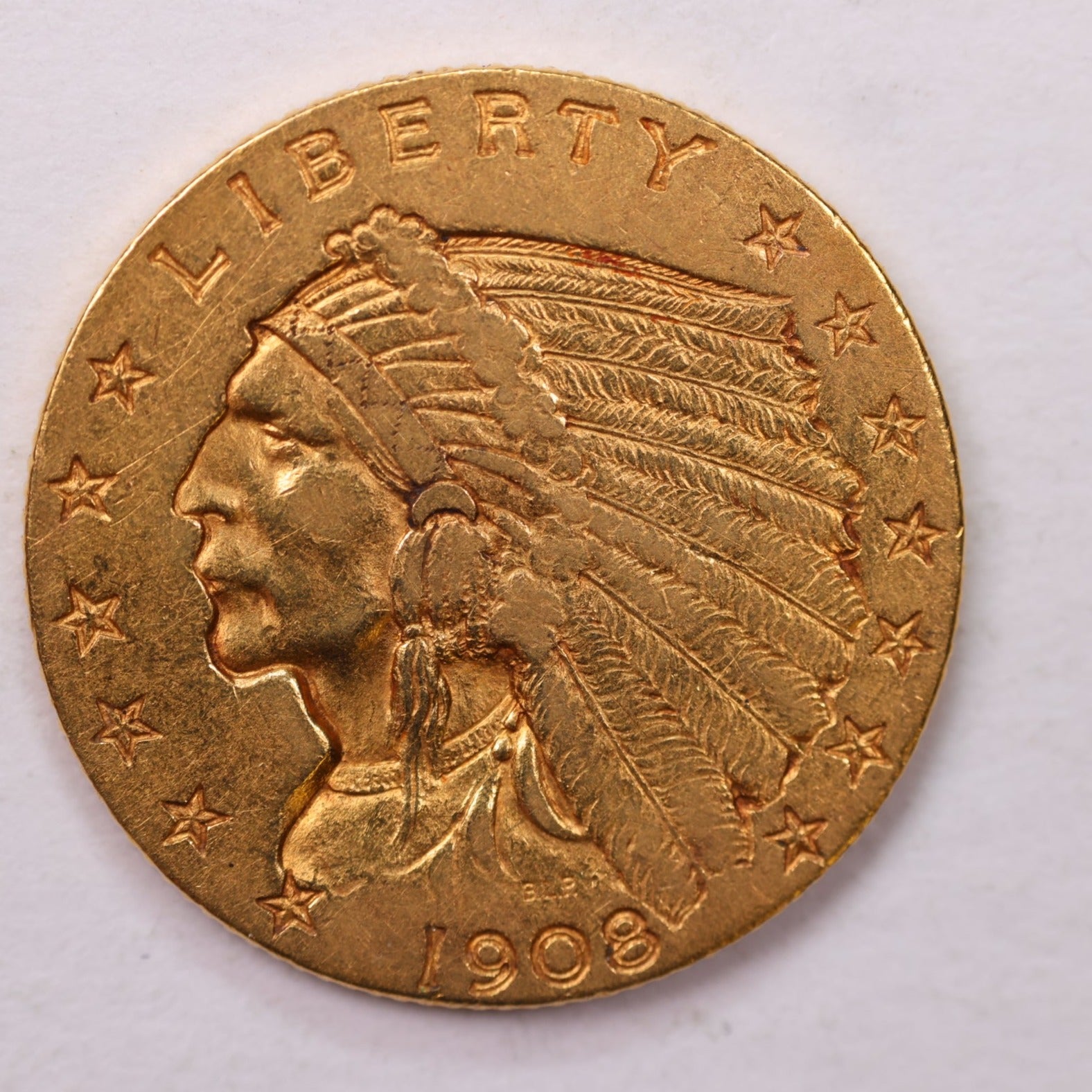 1908 $2.50 Quarter Gold Eagle. Affordable Collectible Coins. Store #18