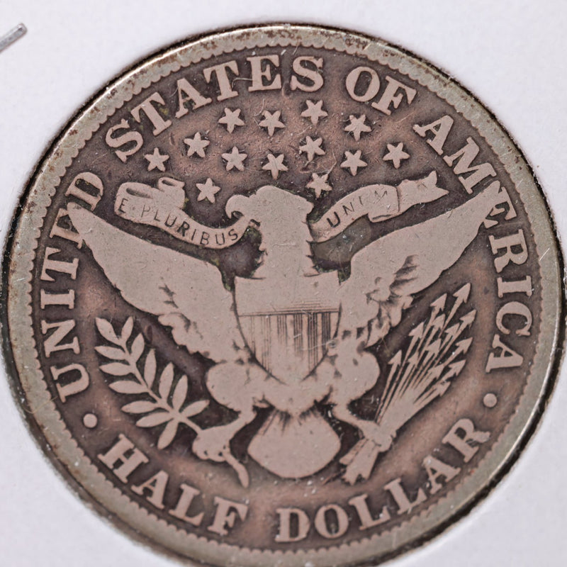 1912 Barber Half Dollar, Very Good Circulated Coin, Store