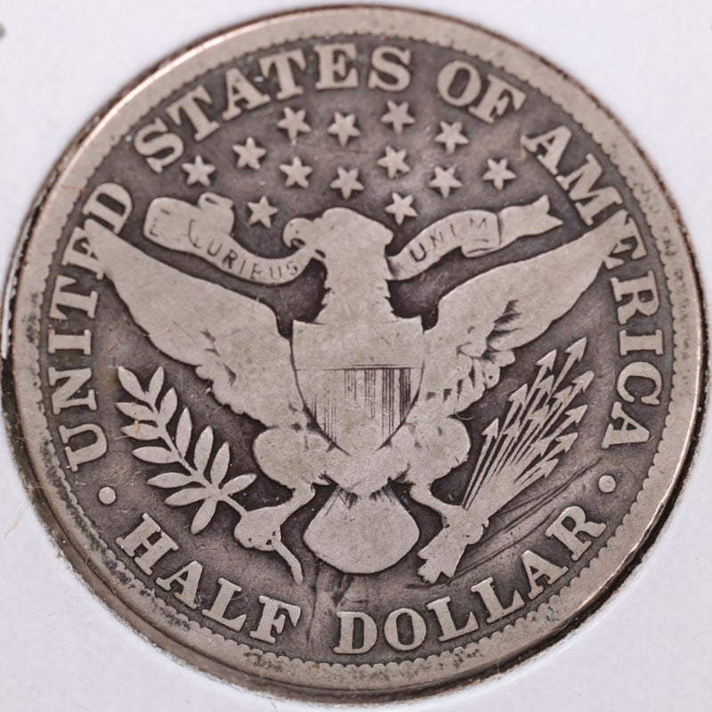 1913 Barber Half Dollar, Very Good Circulated Coin, Store