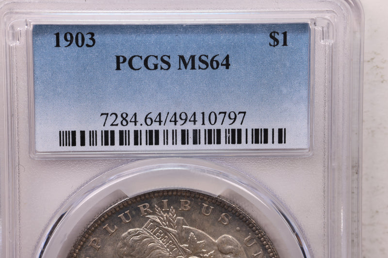 1903 Morgan Silver Dollar., PCGS MS64.,  Affordable Collectible Coin Sale