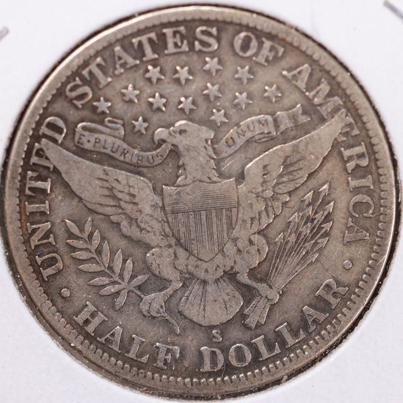 1914-S Barber Half Dollar, Fine Circulated Coin, Store